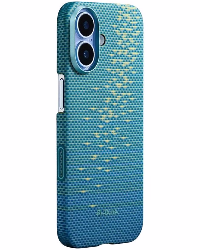 Чехол Pitaka Ultra-Slim PitaTap на iPhone 17 Lucid Blue